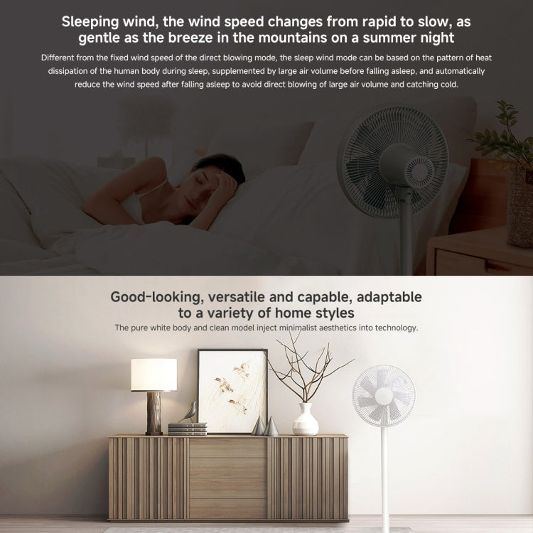 Xiaomi Mijia Smart Floor Fan, US Plug - White