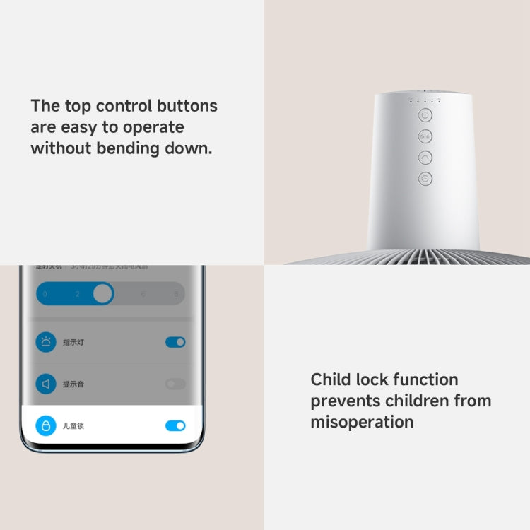 Xiaomi Mijia Smart Floor Fan, US Plug - White