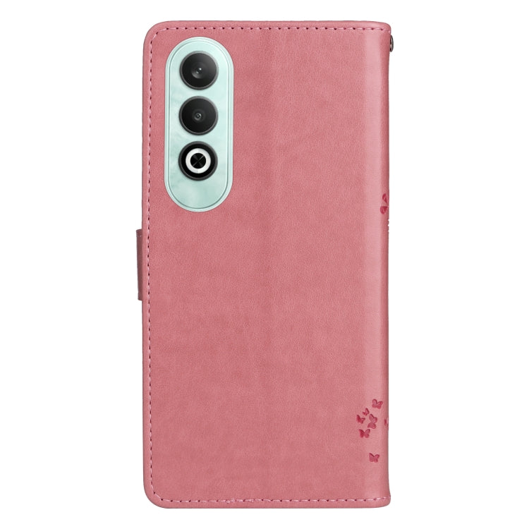 For OnePlus Nord CE4 Tree & Cat Embossed Pattern Flip Leather Phone Case
