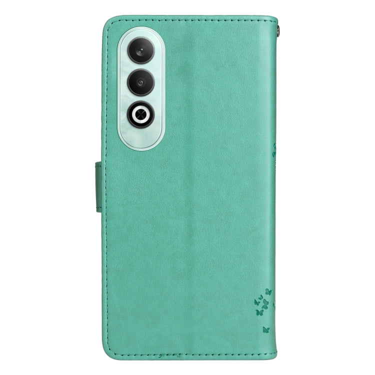 For OnePlus Nord CE4 Tree & Cat Embossed Pattern Flip Leather Phone Case