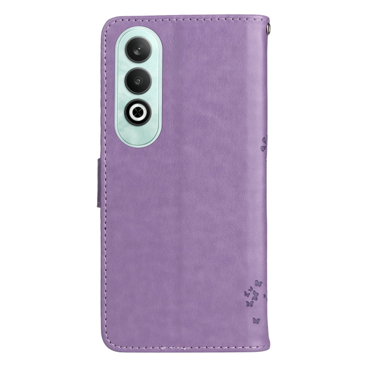 For OnePlus Nord CE4 Tree & Cat Embossed Pattern Flip Leather Phone Case