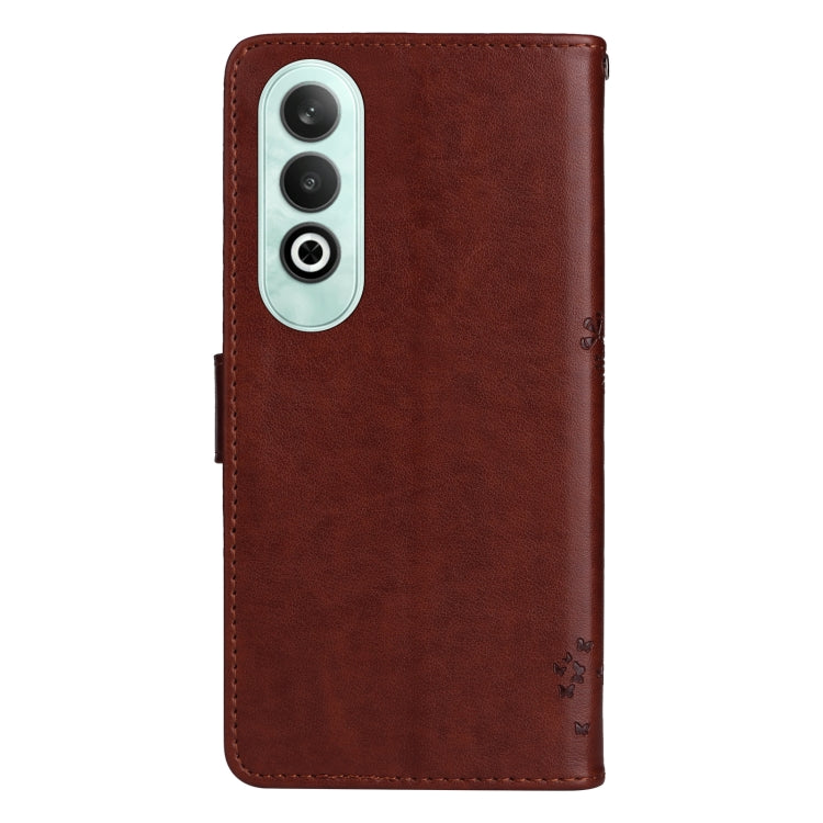 For OnePlus Nord CE4 Tree & Cat Embossed Pattern Flip Leather Phone Case