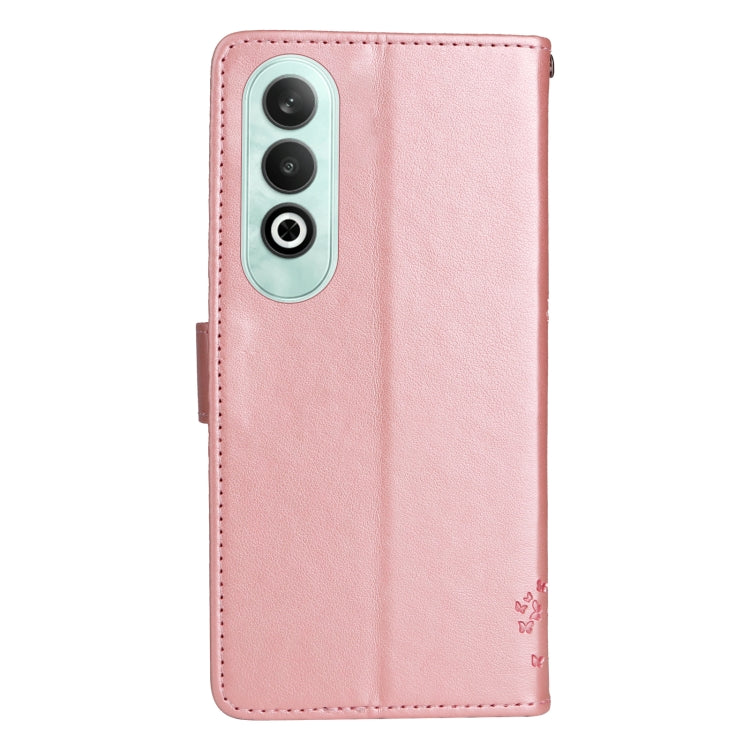 For OnePlus Nord CE4 Tree & Cat Embossed Pattern Flip Leather Phone Case