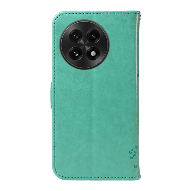 For OnePlus 13 Tree & Cat Embossed Pattern Flip Leather Phone Case