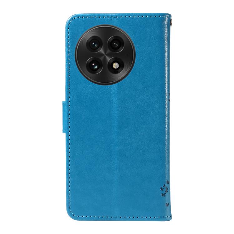 For OnePlus 13 Tree & Cat Embossed Pattern Flip Leather Phone Case