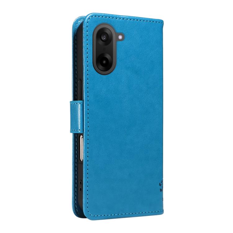 For OnePlus Nord CE5 Tree & Cat Embossed Pattern Flip Leather Phone Case