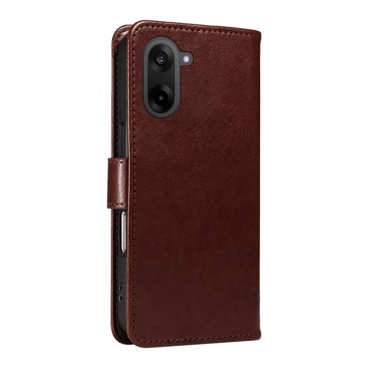 For OnePlus Nord CE5 Tree & Cat Embossed Pattern Flip Leather Phone Case