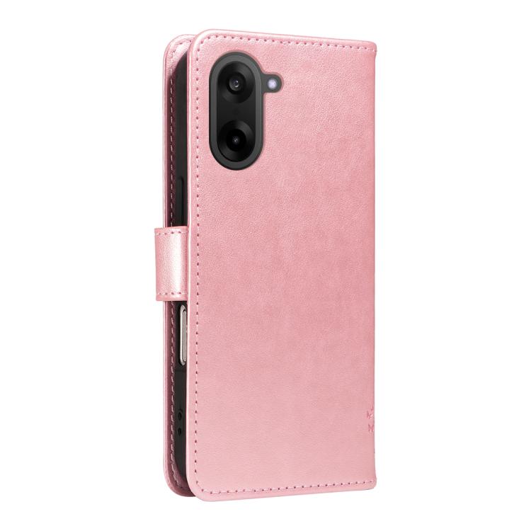 For OnePlus Nord CE5 Tree & Cat Embossed Pattern Flip Leather Phone Case