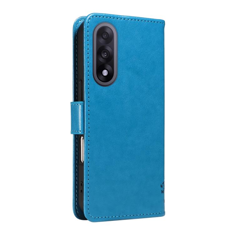 For OnePlus Ace 5 Ultra Tree & Cat Embossed Pattern Flip Leather Phone Case