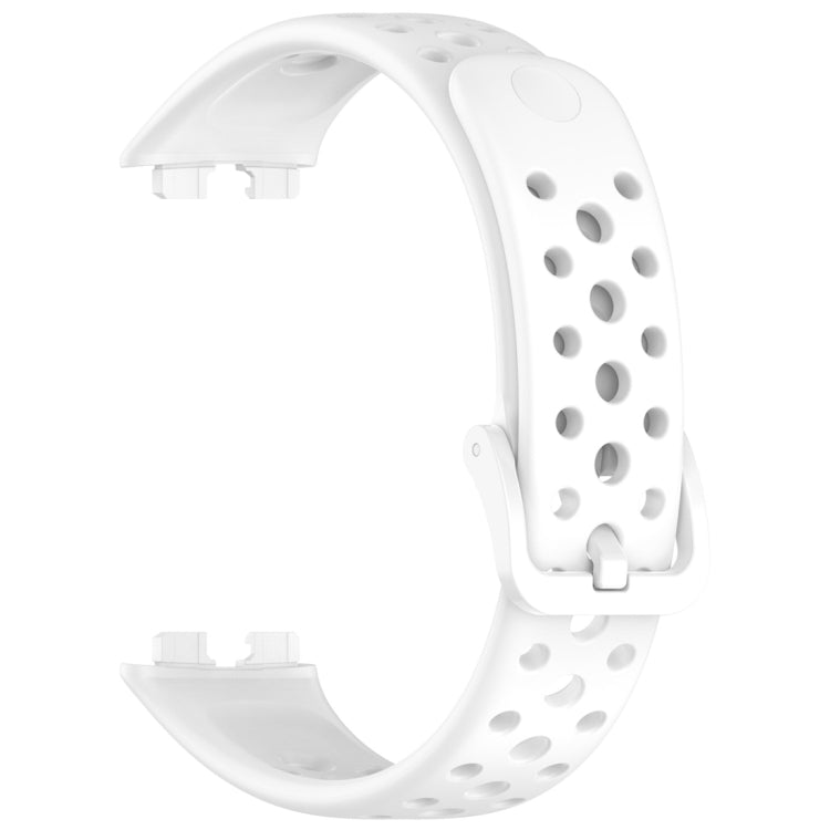 For Huawei Band 10 / 9 / 8 Round Hole Nail Button Silicone Watch Band