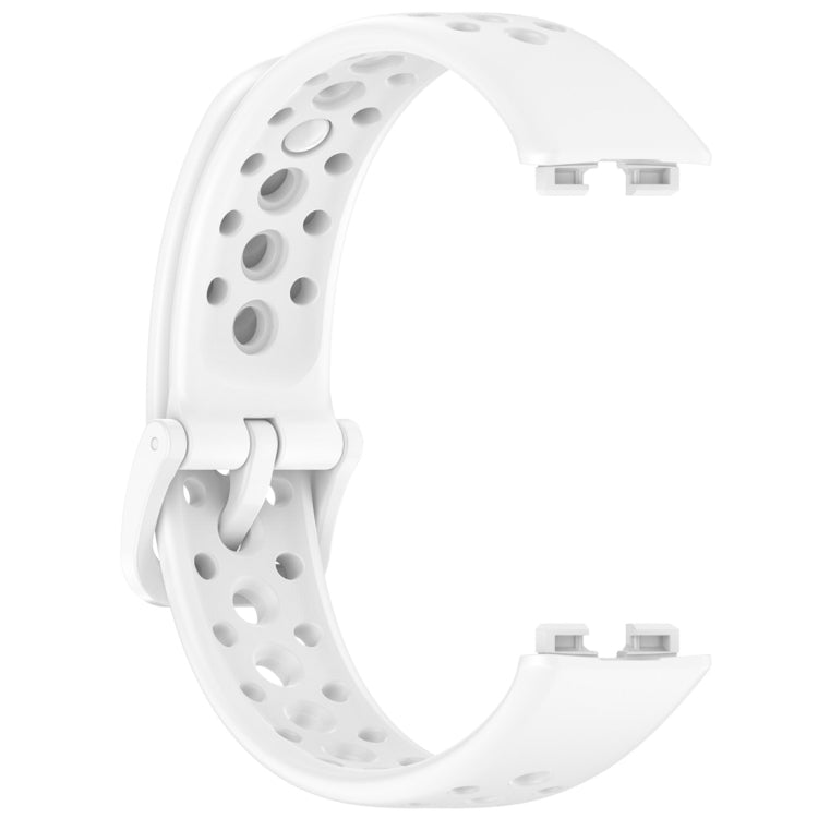 For Huawei Band 10 / 9 / 8 Round Hole Nail Button Silicone Watch Band