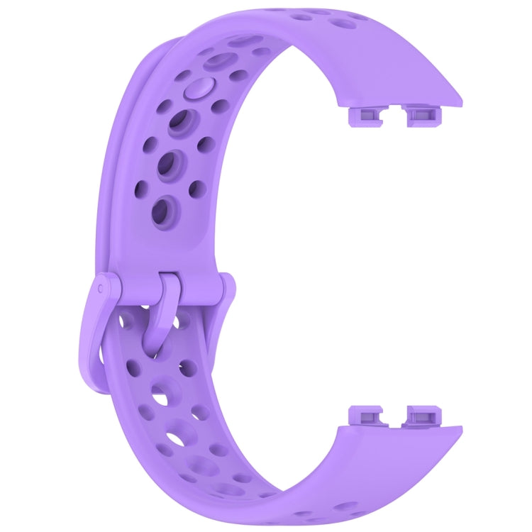 For Huawei Band 10 / 9 / 8 Round Hole Nail Button Silicone Watch Band