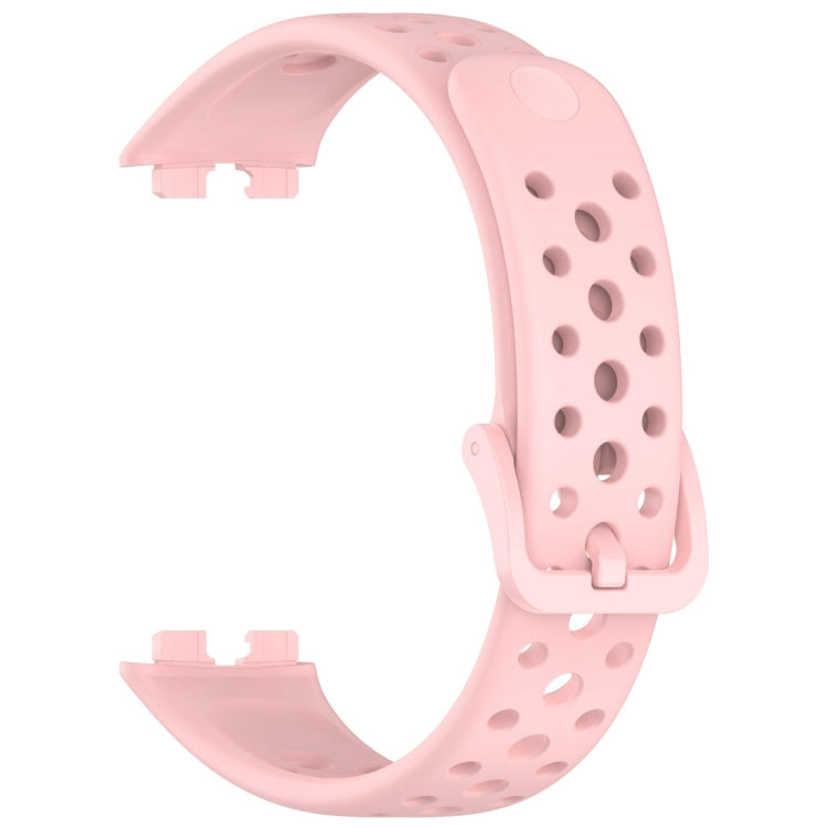 For Huawei Band 10 / 9 / 8 Round Hole Nail Button Silicone Watch Band