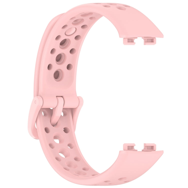 For Huawei Band 10 / 9 / 8 Round Hole Nail Button Silicone Watch Band