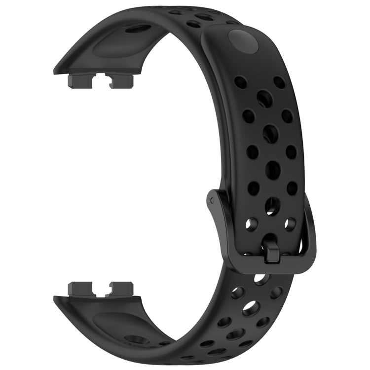 For Huawei Band 10 / 9 / 8 Round Hole Nail Button Silicone Watch Band