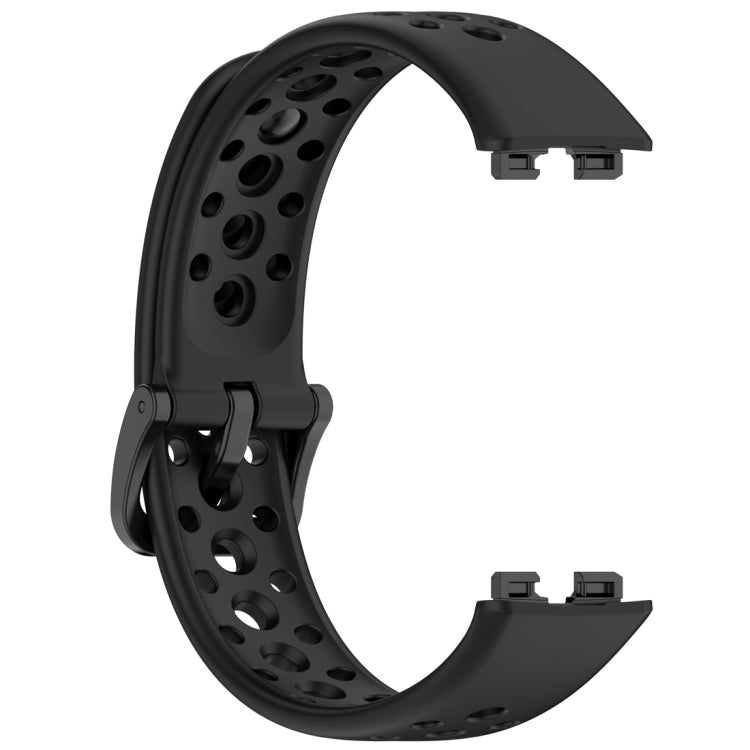 For Huawei Band 10 / 9 / 8 Round Hole Nail Button Silicone Watch Band
