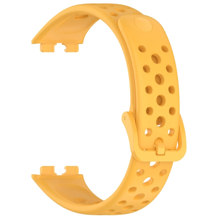 For Huawei Band 10 / 9 / 8 Round Hole Nail Button Silicone Watch Band