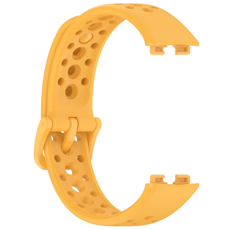 For Huawei Band 10 / 9 / 8 Round Hole Nail Button Silicone Watch Band