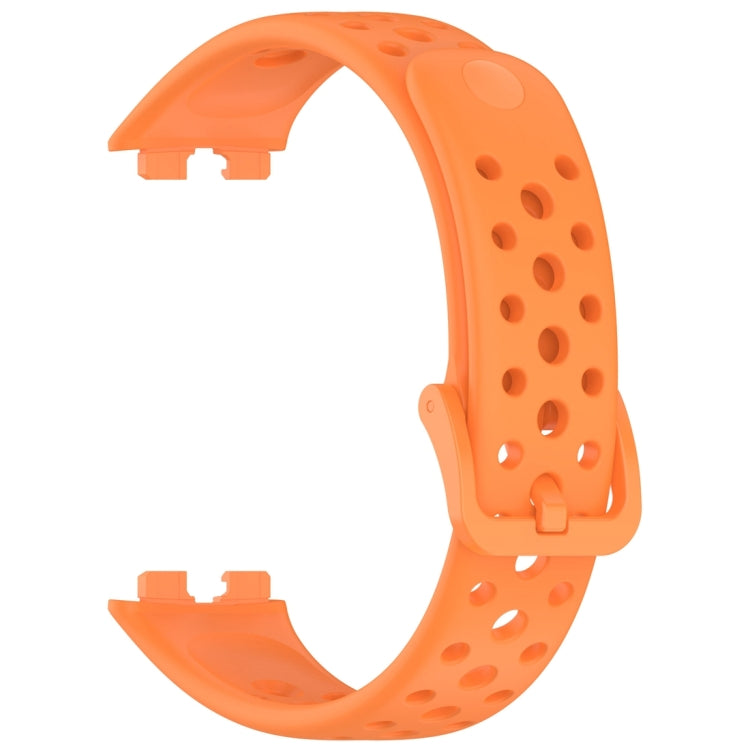 For Huawei Band 10 / 9 / 8 Round Hole Nail Button Silicone Watch Band