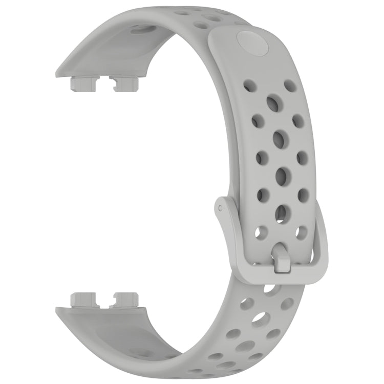For Huawei Band 10 / 9 / 8 Round Hole Nail Button Silicone Watch Band