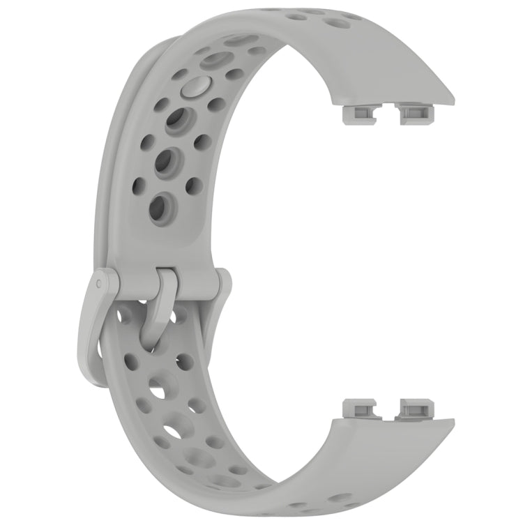 For Huawei Band 10 / 9 / 8 Round Hole Nail Button Silicone Watch Band