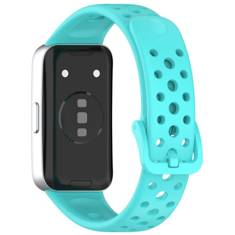 For Huawei Band 10 / 9 / 8 Round Hole Nail Button Silicone Watch Band