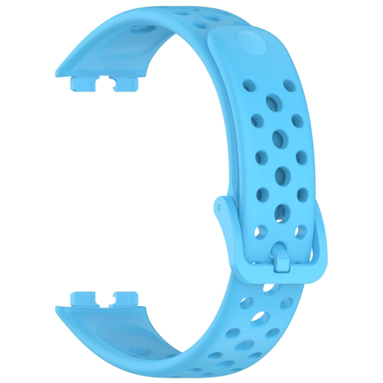 For Huawei Band 10 / 9 / 8 Round Hole Nail Button Silicone Watch Band