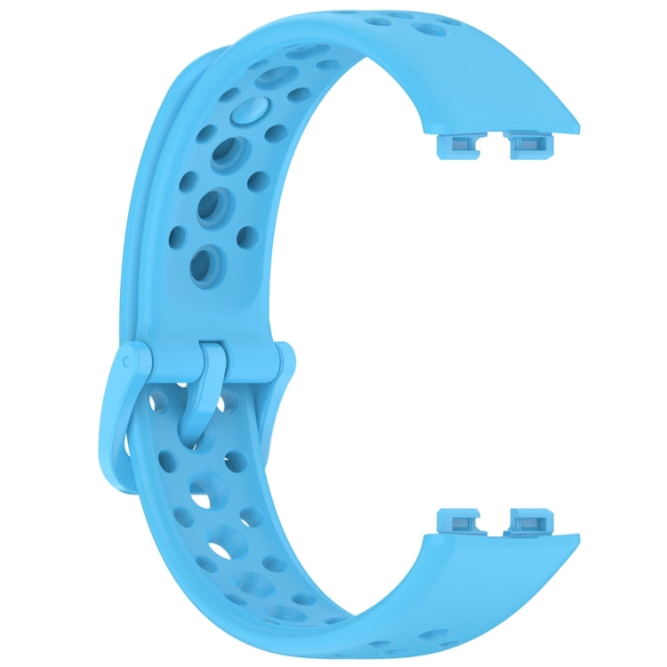 For Huawei Band 10 / 9 / 8 Round Hole Nail Button Silicone Watch Band