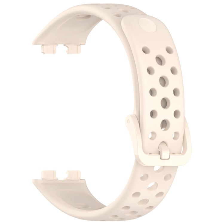 For Huawei Band 10 / 9 / 8 Round Hole Nail Button Silicone Watch Band