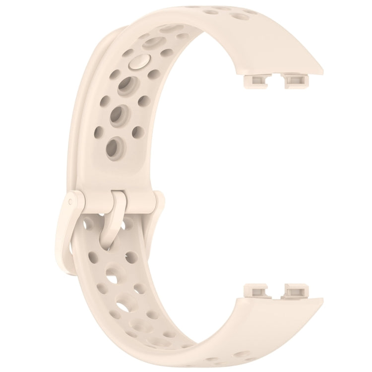For Huawei Band 10 / 9 / 8 Round Hole Nail Button Silicone Watch Band