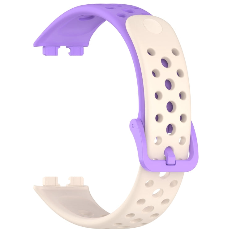 For Huawei Band 10 / 9 / 8 Round Hole Nail Button Silicone Watch Band