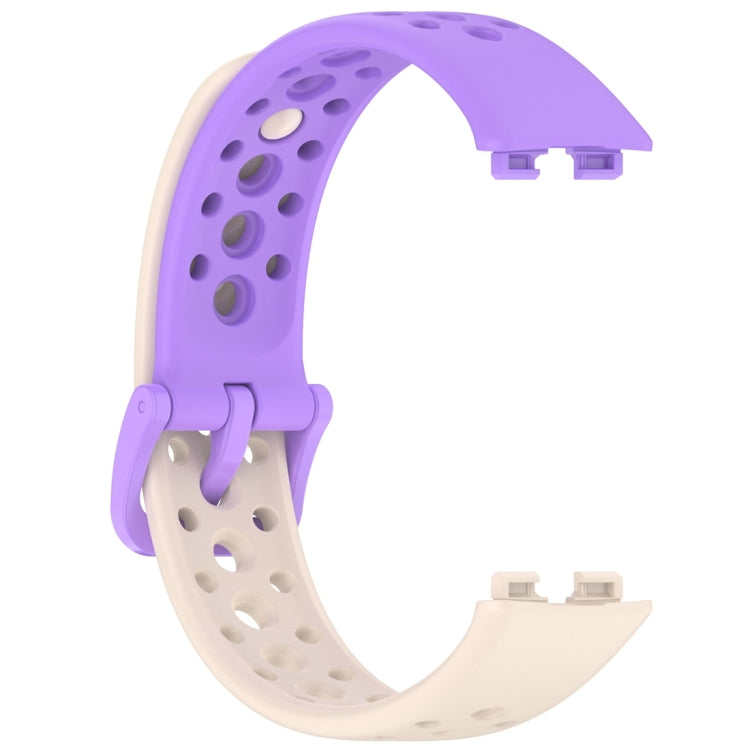 For Huawei Band 10 / 9 / 8 Round Hole Nail Button Silicone Watch Band