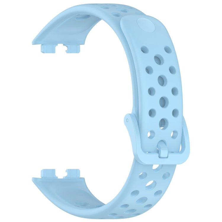 For Huawei Band 10 / 9 / 8 Round Hole Nail Button Silicone Watch Band