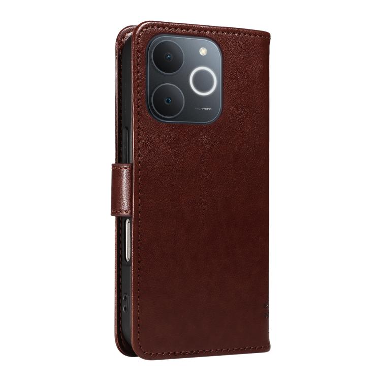 For Realme C71 4G India Tree & Cat Embossed Pattern Flip Leather Phone Case