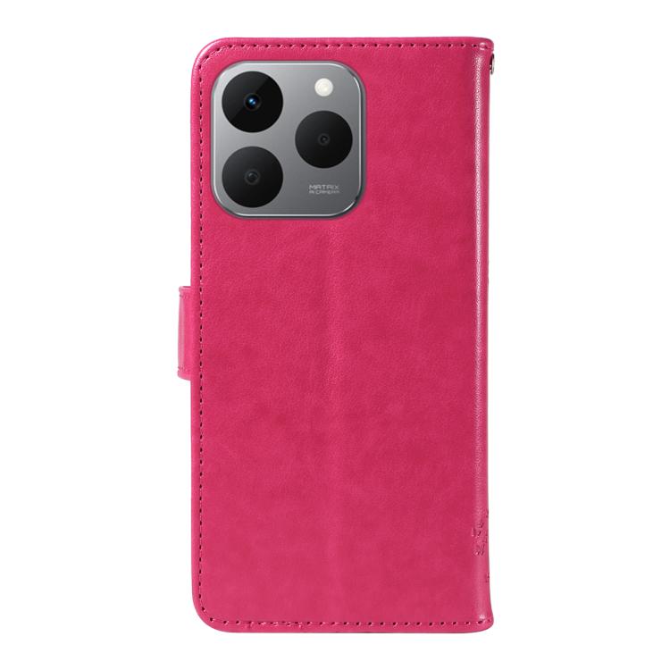 For Realme 15T 5G Tree & Cat Embossed Pattern Flip Leather Phone Case