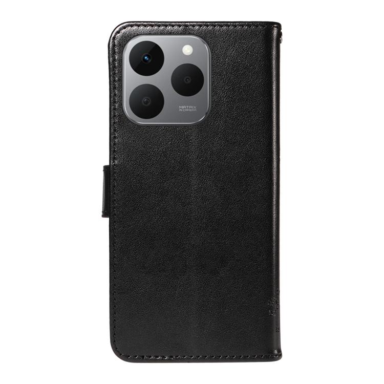 For Realme 15T 5G Tree & Cat Embossed Pattern Flip Leather Phone Case