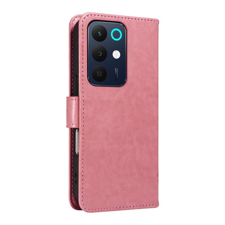 For Realme C85 5G/15X 5G India Tree & Cat Embossed Pattern Flip Leather Phone Case