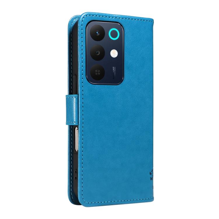 For Realme C85 5G/15X 5G India Tree & Cat Embossed Pattern Flip Leather Phone Case