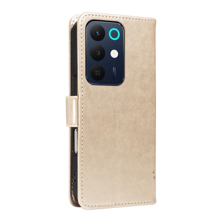 For Realme C85 5G/15X 5G India Tree & Cat Embossed Pattern Flip Leather Phone Case