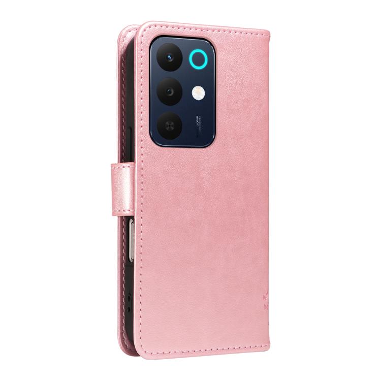 For Realme C85 5G/15X 5G India Tree & Cat Embossed Pattern Flip Leather Phone Case