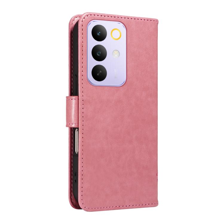 For Realme C85 Pro 4G Tree & Cat Embossed Pattern Flip Leather Phone Case
