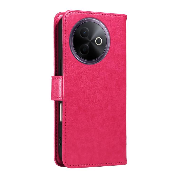 For vivo Y39 5G Global Tree & Cat Embossed Pattern Flip Leather Phone Case