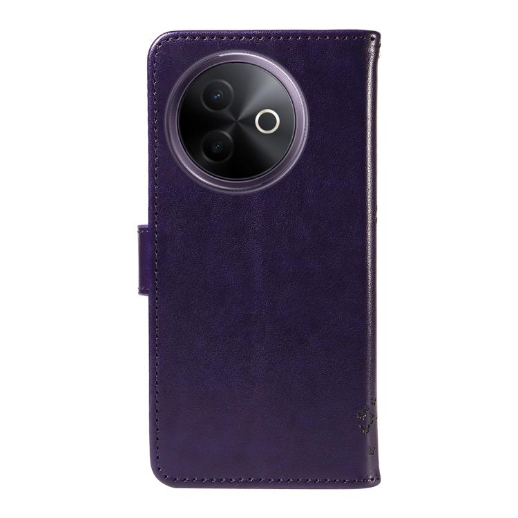 For vivo Y39 5G Global Tree & Cat Embossed Pattern Flip Leather Phone Case