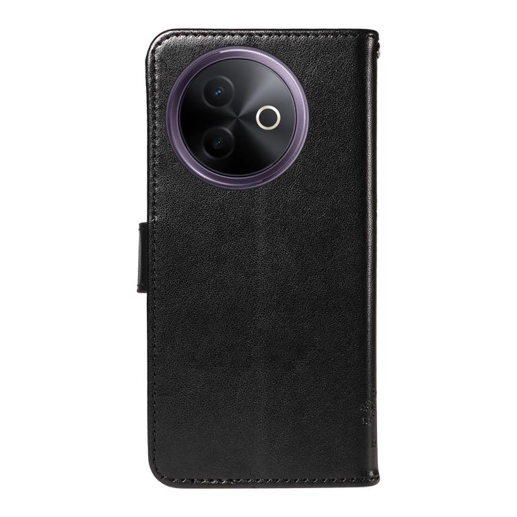 For vivo Y39 5G Global Tree & Cat Embossed Pattern Flip Leather Phone Case