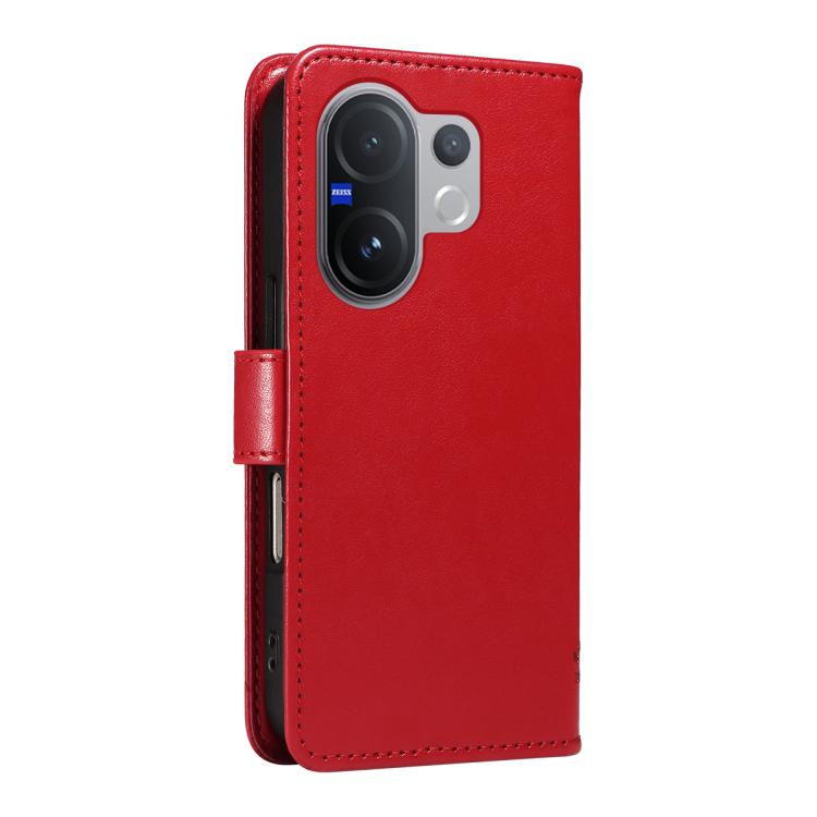 For vivo V60 5G Tree & Cat Embossed Pattern Flip Leather Phone Case