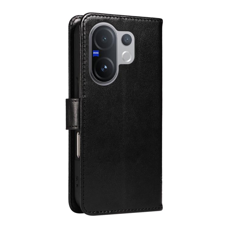 For vivo V60 5G Tree & Cat Embossed Pattern Flip Leather Phone Case