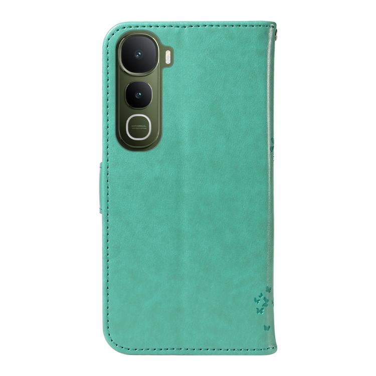 For vivo Y400 5G Tree & Cat Embossed Pattern Flip Leather Phone Case