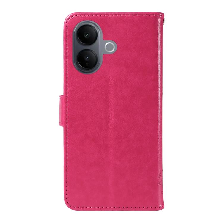 For vivo V60 Lite 4G Tree & Cat Embossed Pattern Flip Leather Phone Case