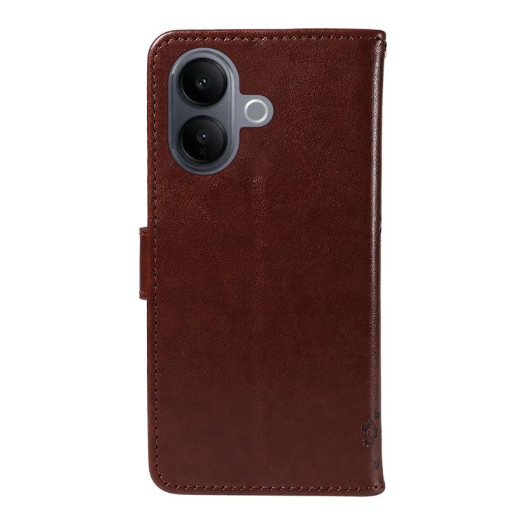 For vivo V60 Lite 4G Tree & Cat Embossed Pattern Flip Leather Phone Case