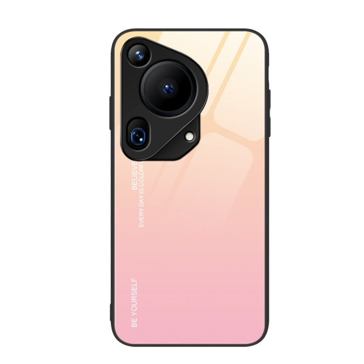 For Huawei Pura 70 Ultra Gradient Color Glass Phone Case